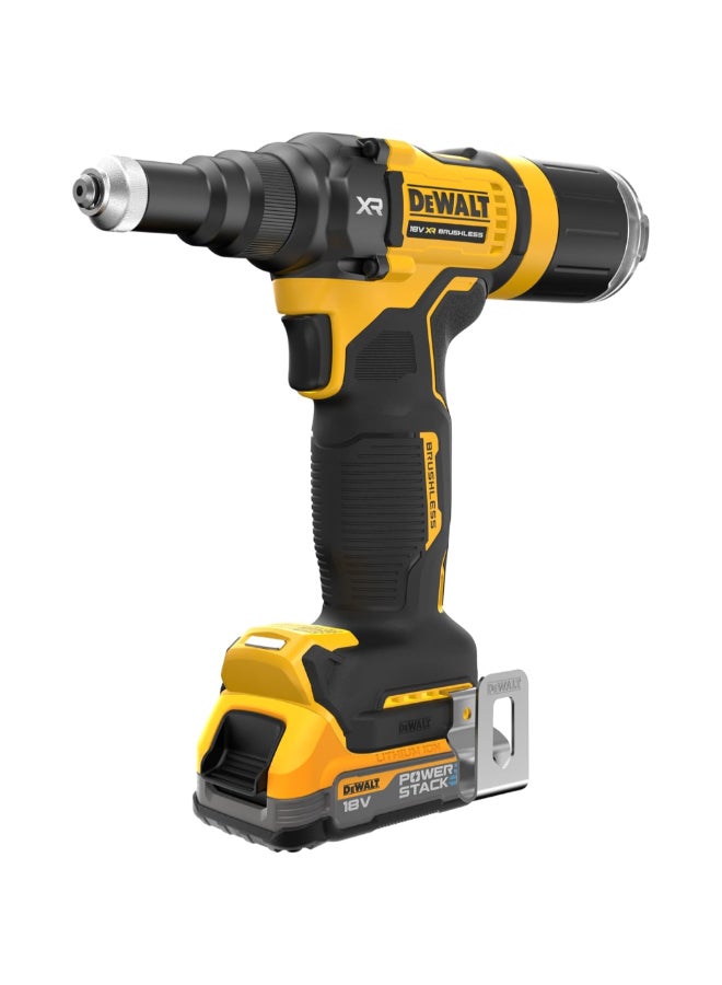 ديوالت طقم أدوات البرشمة بدون فرش ببطارية باورستاك 18 فولت XR 1.7 أمبير أسود وأصفر 8.5 x 11.2 x 22.1 سم DCF403E1T-GB - Image 2